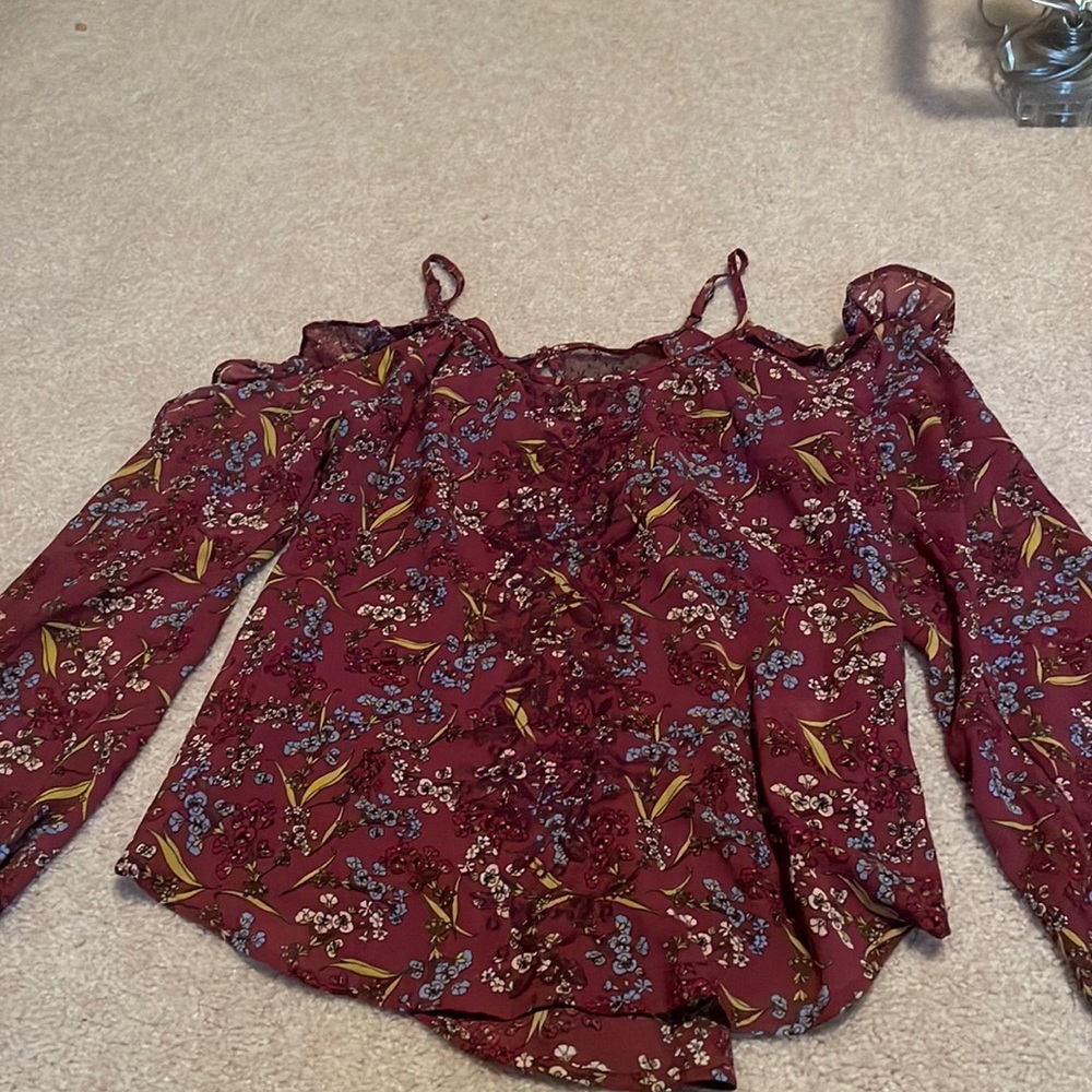 Maroon flowers